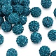 Polymer Clay Pave Rhinestone Beads RB-Q197-12mm-10-2