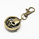 Retro Keyring Accessories Alloy Mixed Style Watch for Keychain WACH-R009-020AB-2
