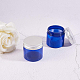 50gの空のペットプラスチック詰め替えクリームジャー  ポータブル化粧品容器  アルミネジキャップ付き  ブルー  4.95x4.8cm 容量：50g MRMJ-WH0054-03B-6