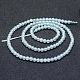 Natürliche Aquamarin Perlen Stränge G-P342-10-3mm-A++-2