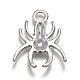 30PCS Antique Silver Spider Halloween Jewelry Tibetan Silver Alloy Pendants X-TIBEP-A101973-AS-LF-2