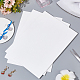 Benecreat-papel rectangular de fibra cerámica blanca DIY-WH0430-102A-4