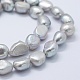 Fili di perle di perle d'acqua dolce coltivate naturali PEAR-K004-02A-3
