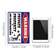 Autocollants imperméables de panneau d'avertissement de pvc DIY-WH0237-008-5