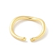 Componenti dell'anello del polsino aperto in ottone&nbsp;KK-G518-06G-02-2