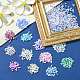 12300 pièces 12 couleurs perles de clairon rondes en verre imitation oeil de chat GLAA-CJ0002-18-5