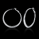 Серьги-кольца из латуни EJEW-BB16613-P-2