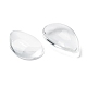 Transparent Teardrop Glass Cabochons GGLA-R024-30x20-3
