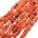 Chapelets de perles en aventurine rouge naturelle G-F465-42-1