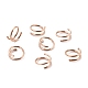 Double Nose Ring for Single Piercing AJEW-C010-02RG-01-1