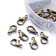 Alloy Lobster Claw Clasps and Jump Rings Set PALLOY-X0004-AB-NF-B-2