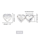 UNICRAFTALE 10pcs Heart with Phrase Photo Frame Charms Hypoallergenic Locket Charms Stainless Steel Pendants for Jewelry Making STAS-UN0016-36P-6