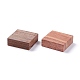 Quadratische Holzstücke für die Herstellung von Holzschmuckringen WOOD-XCP0001-39-3