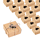 Pandahall 30 pack boîte à savon carrée kraft avec fenêtre en érable mini boîte-cadeau en papier kraft pour emballage de savon fait maison fournitures de fabrication de savon friandises de fête CON-WH0074-46-3
