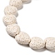 Brins de perles de pierre de lave naturelle X-G-N0114-A36-3