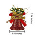 2 sätze 12 stücke kunststoff merry christmas glocke anhänger dekorationen sgHJEW-SZ0001-03-2