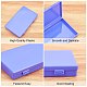 プラスチック箱  ビーズ保存容器  長方形  青紫色  17.5x11.2x2.7cm CON-GA0001-06-6