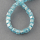 Chapelets de perles en verre électroplaqué&nbsp;EGLA-R030-8x8mm-27-2