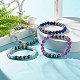 Synthetic Hematite & Natural Mixed Stone Round Beads Stretch Bracelet for Women BJEW-JB07485-2