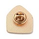 プライドレインボーテーマエナメルピン  バックパック服用のライトゴールド合金バッジ  カラフル  封筒  24.5x22x1.5mm JEWB-G031-01L-2