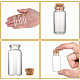 ガラスボトルビーズ瓶保存容器  コルクボトル  透明  22x50mm  容量：約10ml（0.34液量オンス） CON-Q005-4