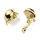 Brass Clip-on Earring Findings KK-O131-03G-A-2