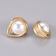 Colgantes de perlas de vidrio de imitación KK-L189-25G-2
