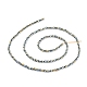 Electroplate Glass Beads Strands X-EGLA-F149-FP-09-4