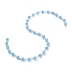 Chaînes de perles de verre électrolytique manuelles AJEW-JB00528-07-2