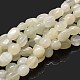 Pepitas de perlas de piedra de luna blanca natural hebras G-J336-11-1