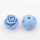 Synthetic Coral 3D Flower Rose Beads CORA-A006-6mm-038-1