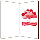 Tarjeta de felicitación de bambú y sobre de papel con lazo AJEW-WH0202-008-2