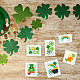GLOBLELAND St. Patrick's Day Postage Frame Cutting Dies for Card Making Metal Stamp Frame Die Cuts Cutting Dies Templates for Scrapbooking Journal Embossing Paper Craft Decor DIY-WH0309-1619-3
