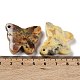 天然石クレイジーアゲートペンダント  蝶のチャーム  27.5~30x32~34x8mm  穴：2mm G-D087-01D-3