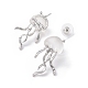 Resin Jellyfish Stud Earrings EJEW-P208-01P-3
