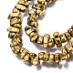 Electroplate Non-magnetic Synthetic Hematite Beads Strands X-G-T061-102L-2