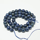 Dyed Natural Grade AB Lapis Lazuli Round Bead Strands G-M290-8mm-AB-2