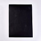 ポリ塩化ビニールのフィルムの接着剤の印刷紙  ブラック  29x21x0.01cm AJEW-WH0096-77A-1