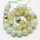 Natural Agate Round Beads Strand G-L084-12mm-52-3