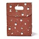 Рождественские тематические узоры прямоугольные сумки из крафт-бумаги CARB-L008-02S-01-2