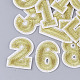 Компьютеризированная вышивка тканью утюжок на / шить на заплатках AJEW-T006-011-2