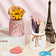 Craspire 2 個 2 色磁器小さな花瓶ディスプレイ装飾  多目的保存瓶  麻縄ちょう結び  ミックスカラー  90x97.5mm  内径：89x57mm  1pc /カラー AJEW-CP0005-24-5