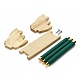 Ständer für Fingerringe aus Holz NDIS-F003-04A-3