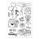 GLOBLELAND Valentine's Day Clear Stamps for Cards Making Rose Heart Confessions Silicone Clear Stamp Seals Transparent Stamps for DIY Scrapbooking Photo Album Journal Home Decoration DIY-WH0448-0391-8
