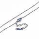 Chapado en iones (ip) 304 collar de cadena de cable de acero inoxidable para hombres y mujeres STAS-G299-04M-2