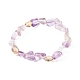 Natürliches Ametrin-Perlen-Stretch-Armband für Kinder BJEW-JB07031-10-1