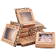 PH PandaHall 24pcs Mini Kraft Paper Box with Clear Windows CON-PH0002-71-1