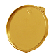 真鍮製クリップオンイヤリングのセッティング  ゴールドカラー  20mm  トレイ：約18内径 X-KK-J089-G-1