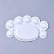プラスチック水彩オイルパレット  赤ちゃんの足  ホワイト  165x102x11mm X-AJEW-L072-B04-2