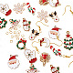 Kit fai da te per creare orecchini di Natale DIY-TA0002-86-4